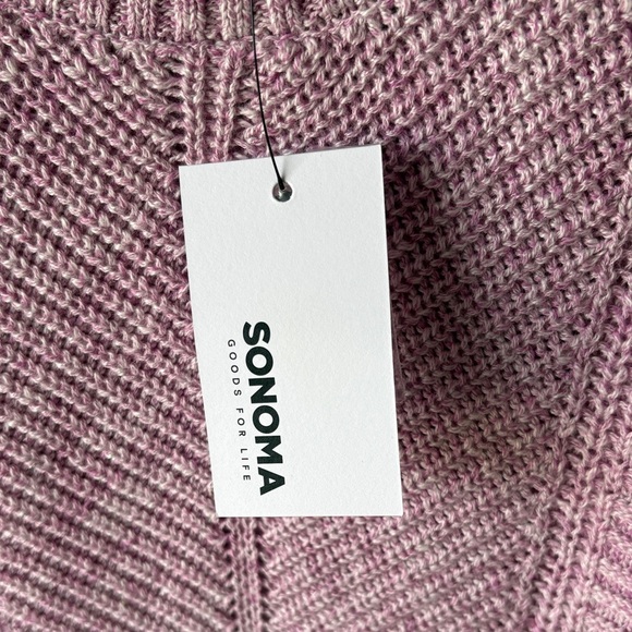 Sonoma Blush Lavender  Crew Neck Sweater - Picture 2 of 10
